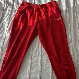 Adidas Red Sweatpants with Logo